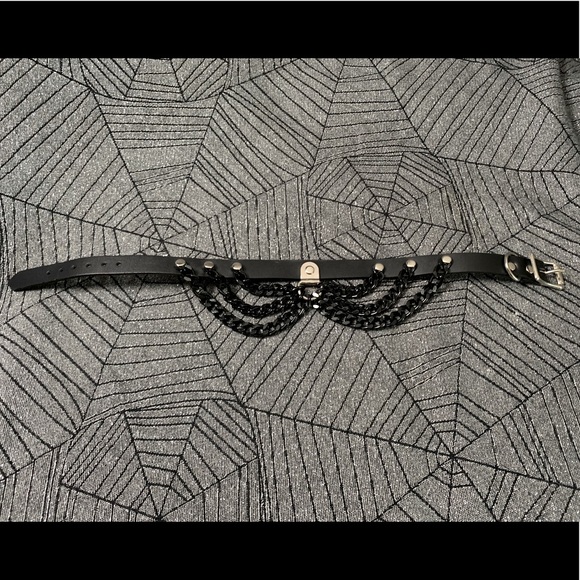 Dysfunctional Doll Jewelry - Black Chain Choker Collar
